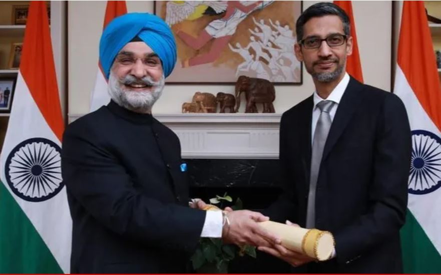 Google CEO Sundar Pichai को मिला पद्म भूषण पुरस्कार,बोले-‘भारत मेरा हिस्सा