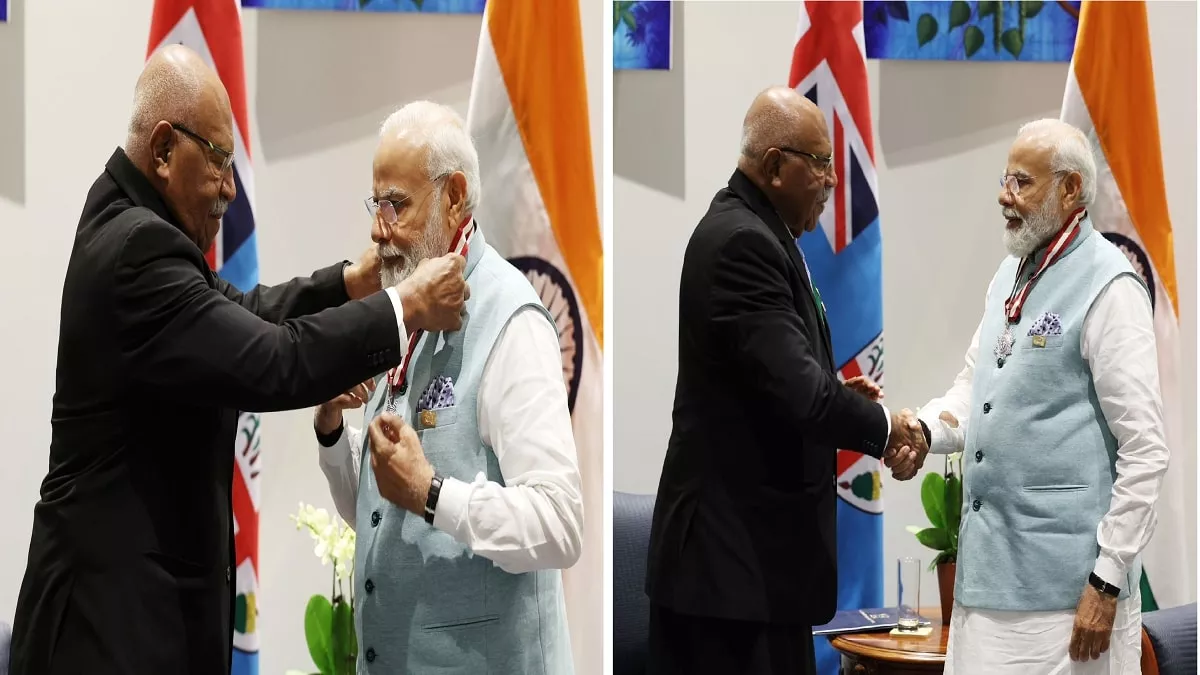 ‘कम्पेनियन ऑफ द ऑर्डर ऑफ फिजी’ से नवाजे गए भारत के पीएम नरेंद्र मोदी
