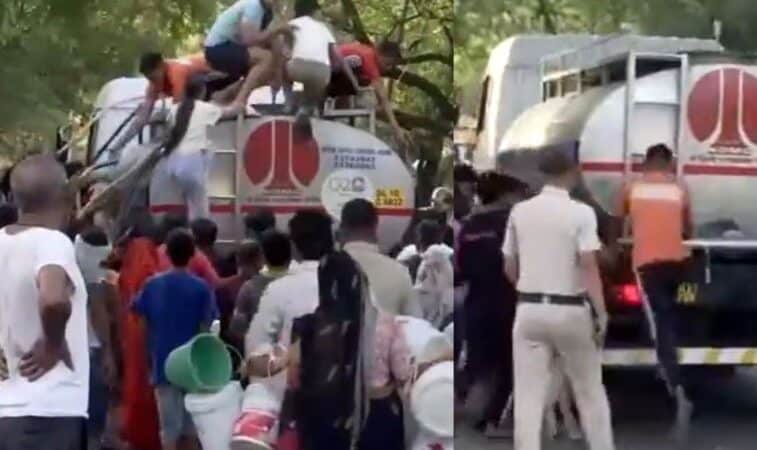 पानी के लिए तड़पना क्या होता है जरा देख लें दिल्लीवासियों को,जीता-जागता नमूना