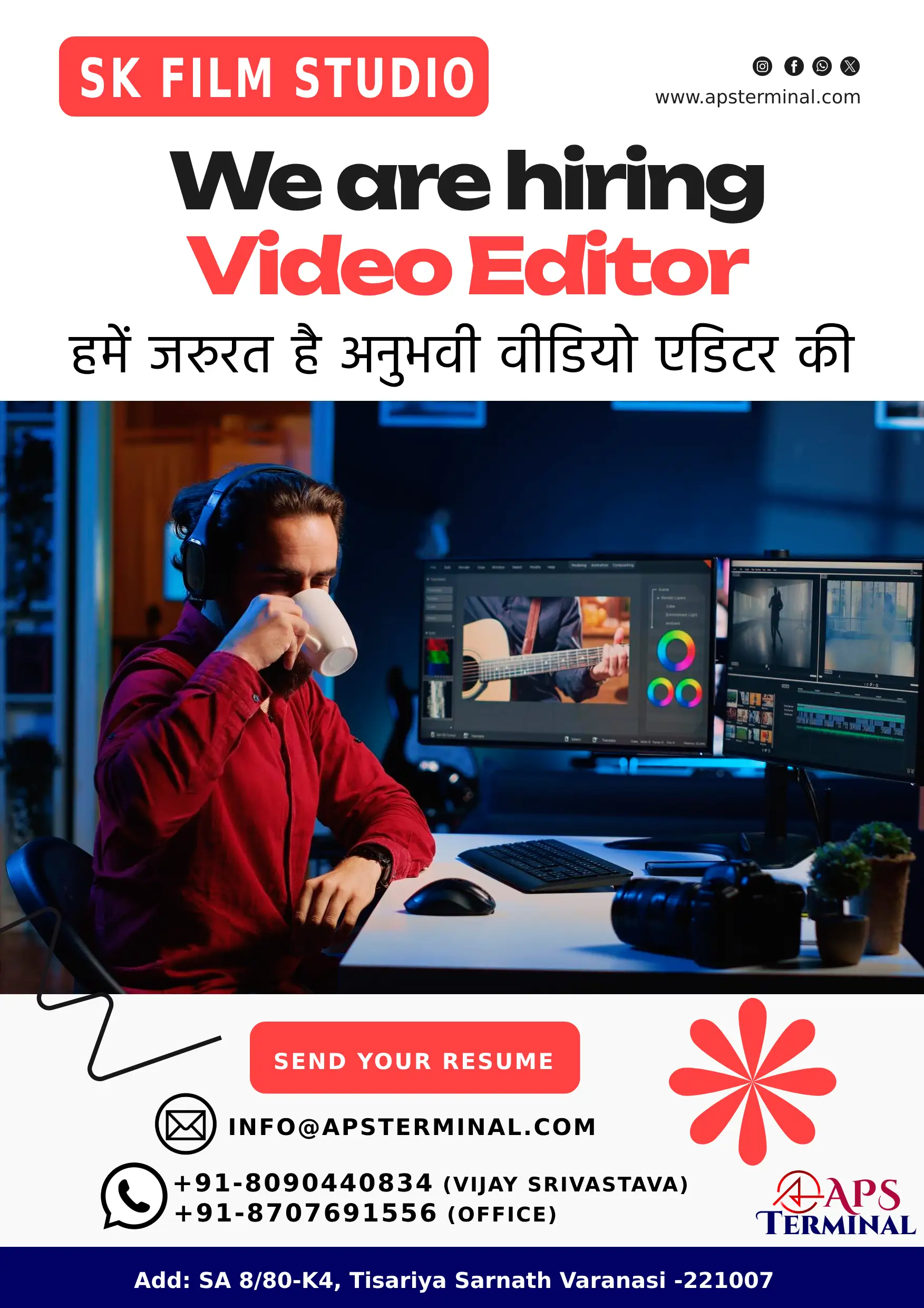 video editorhiring aps terminal