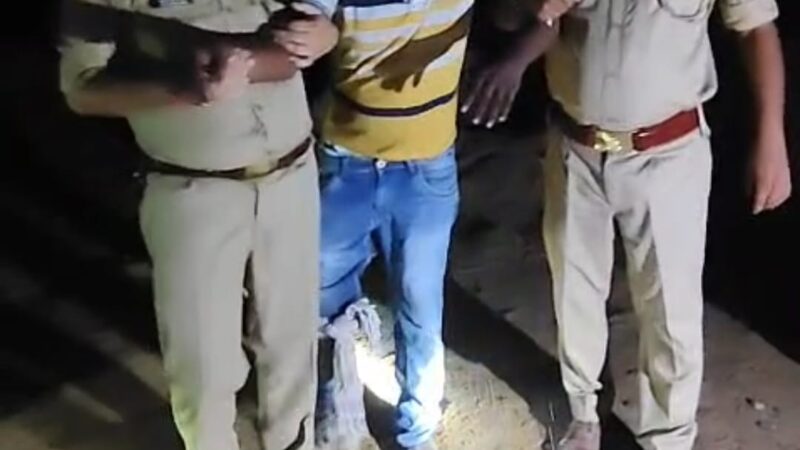 मुठभेड़ में गौ-तस्करी का वांछित  गिरफ्तार, असलहा बरामद