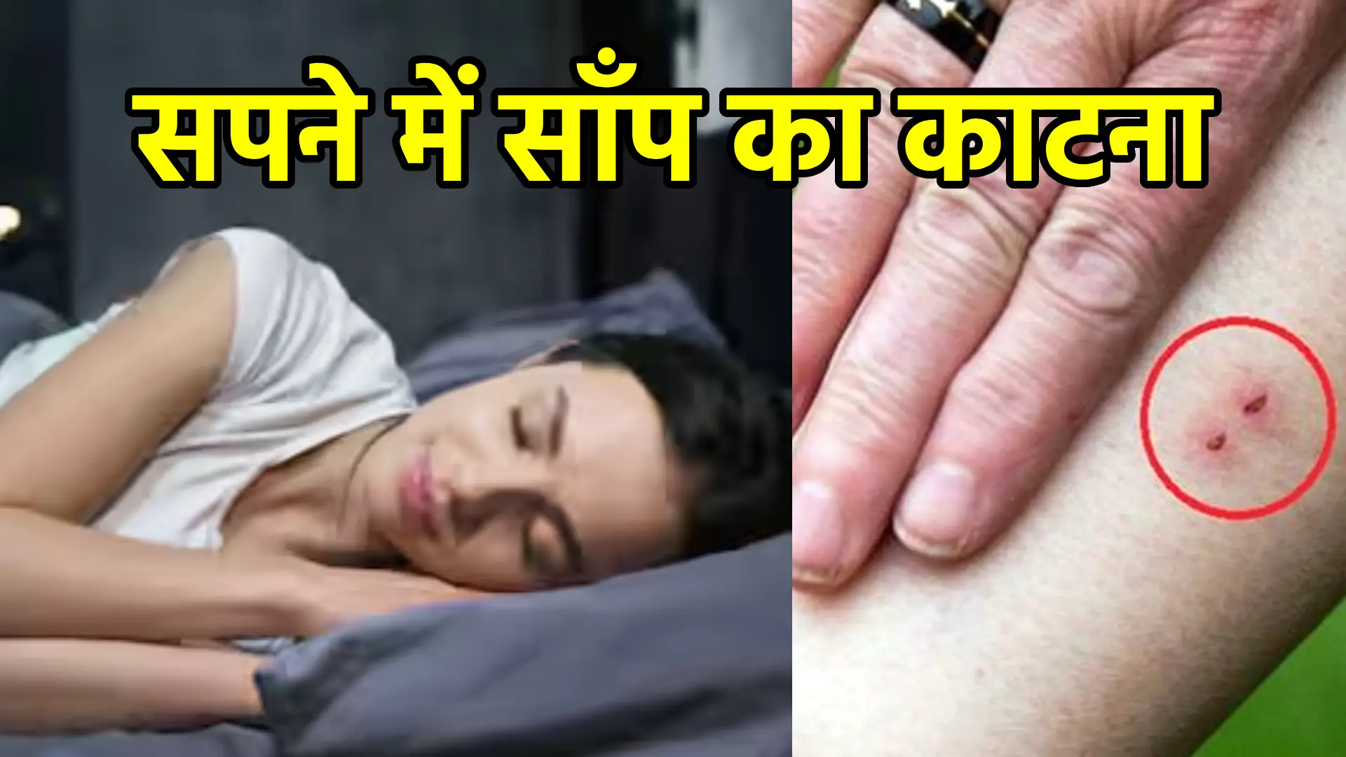 सपने में साँप का काटना – जानिए इसका रहस्यपूर्ण अर्थ, संकेत और उपाय