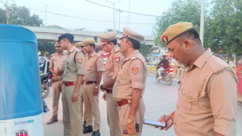 सघन वाहन चेकिंग अभियान में यातायात नियम तोड़ने वालों पर सख्त कार्रवाई