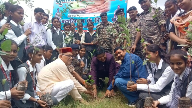 बीएनएस महिला महाविद्यालय में बृहद वृक्षारोपण