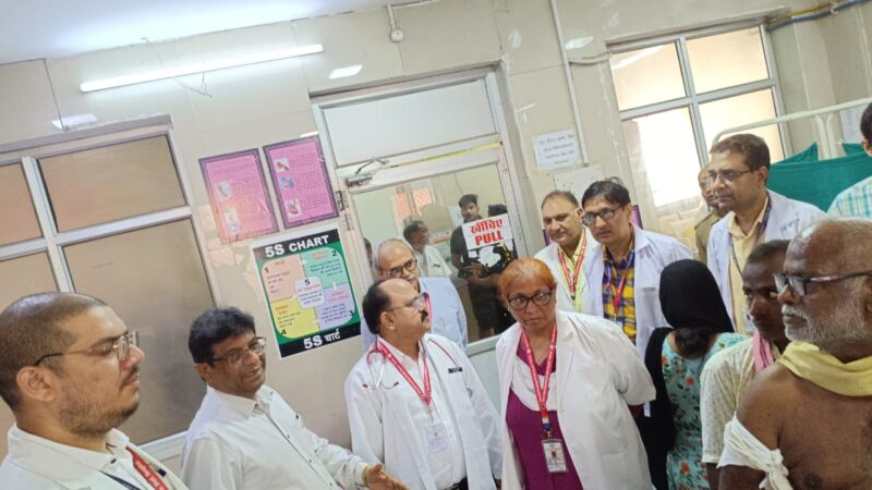 महानिदेशक प्रशिक्षण ने  दिया चिकित्सकीय सेवाओं का राष्ट्रीय मानकों के अनुरूप सुविधाएं बढ़ाने के निर्देश