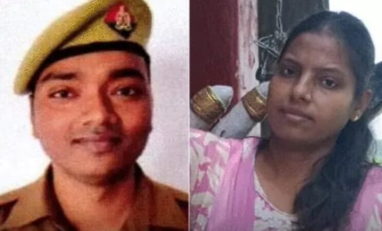 लव मैरिज के 10 दिन बाद सिपाही ने पत्नी का पेट चीर डाला