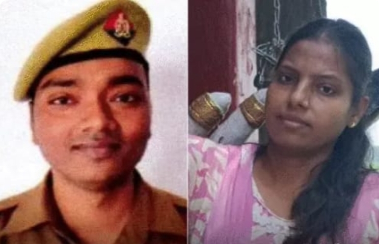 लव मैरिज के 10 दिन बाद सिपाही ने पत्नी का पेट चीर डाला
