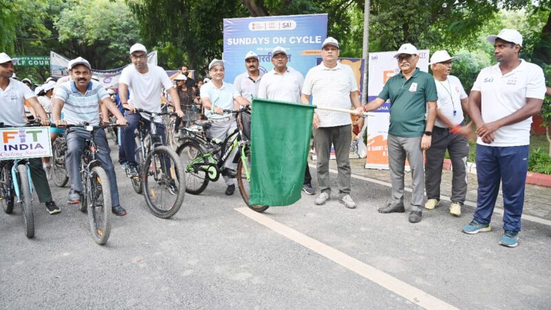 साइकिल रैली के साथ बरेका ने दिया फिटनेस का संदेश