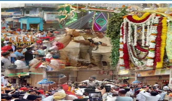 भव्यता के साथ निकली बाबा लाट भैरव की बारात