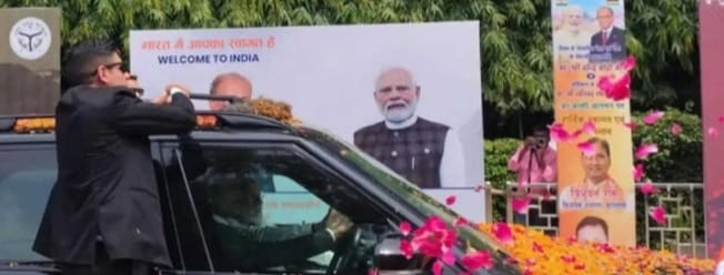 प्रधानमंत्री मोदी का 52वां काशी दौरा, भव्य स्वागत के बीच शहर में प्रवेश