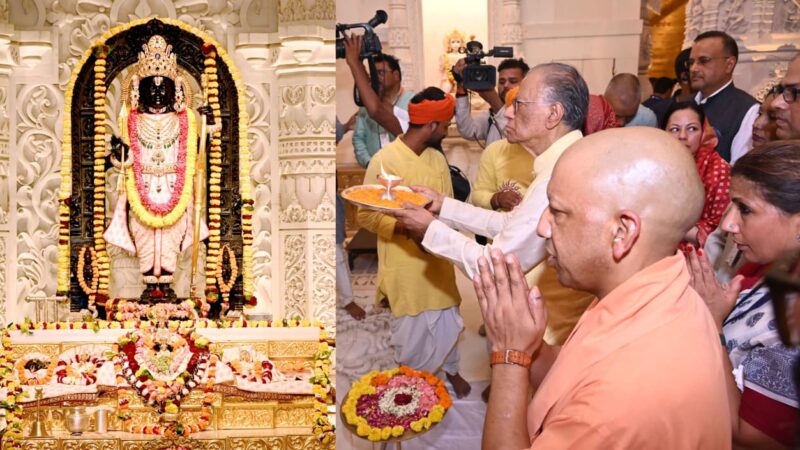 अयोध्या : मॉरीशस के प्रधानमंत्री ने श्रीरामलला के दरबार में टेका मत्था