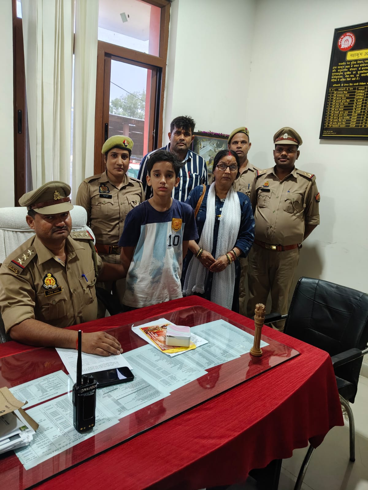 जीआरपी : 40 मिनट में गुमशुदा बालक बरामद