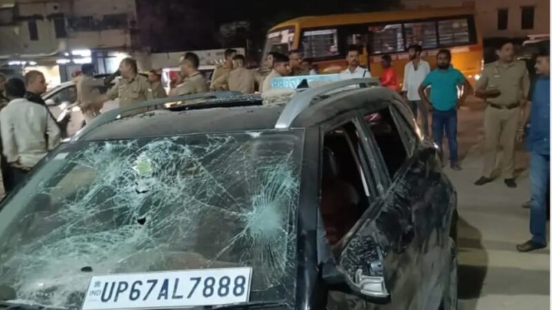 वाराणसी : नशेड़ी कार चालक ने मचाया तांडव, कई राहगीर घायल
