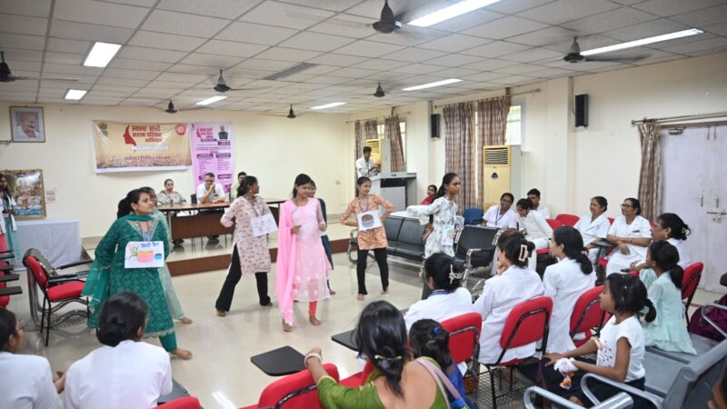 बरेका में नाटक के माध्यम से दिया “स्वस्थ नारी, सशक्त परिवार” का संदेश