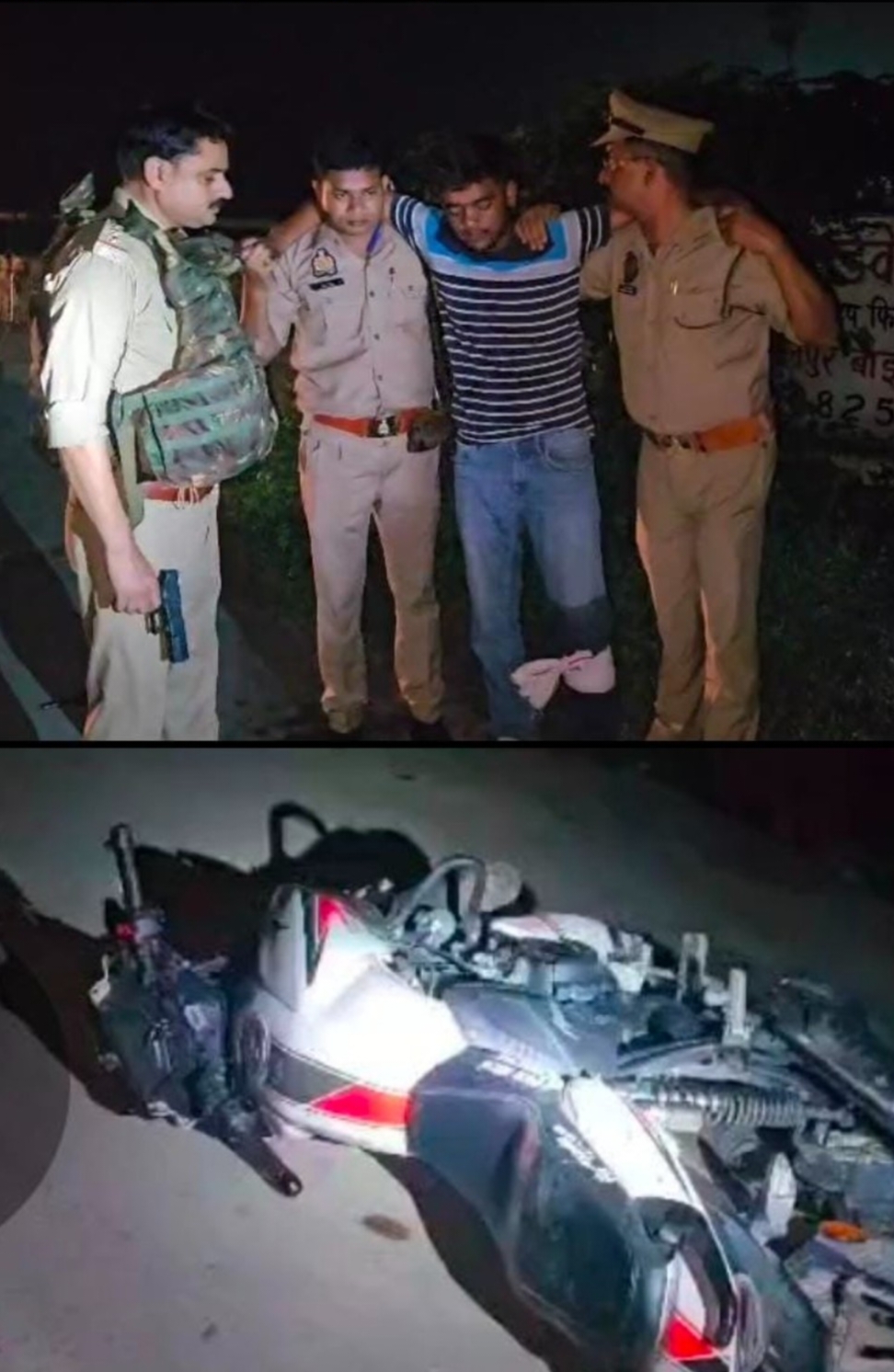 आजमगढ़ : मुठभेड़ अन्तरजनपदीय शातिर बदमाश घायल