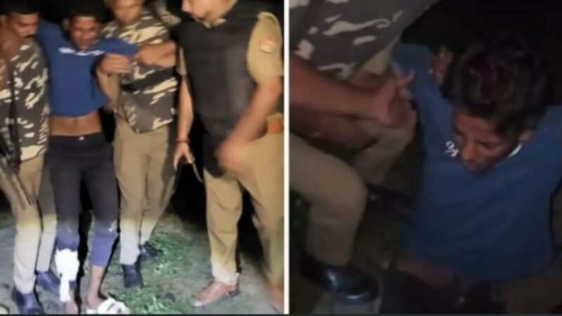 बलिया : शिक्षक लूट और हत्या कांड का मुख्य आरोपी मुठभेड़ में गिरफ्तार, एक फरार