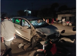 तेज रफ्तार कार ने ली दो युवकों की जान