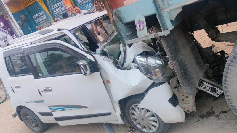 भीषण सड़क हादसे में एक की मौत, पांच गंभीर रूप से घायल