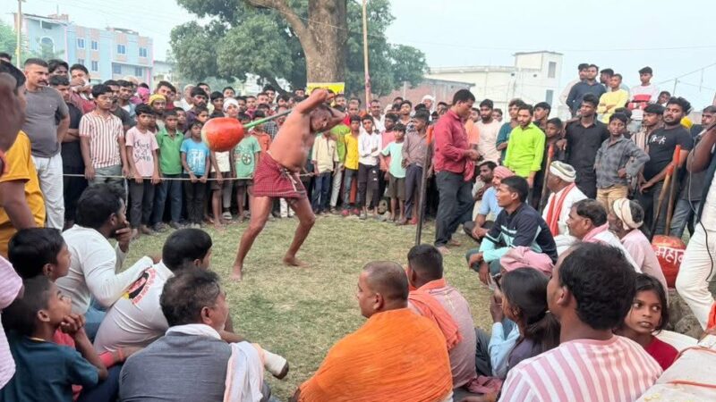 बेनीपुर में आयोजित हुआ विशाल जोड़ी गदा दंगल, जोखू पहलवान व संजय पटेल ने जीता प्रथम स्थान