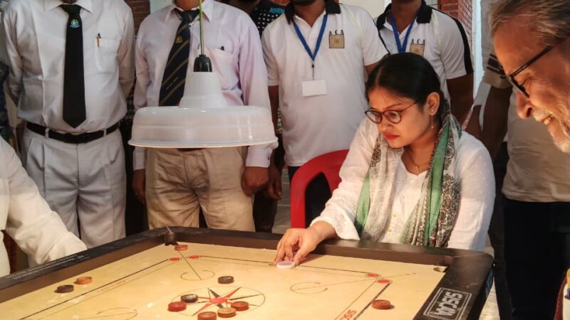 यू.पी. स्टेट रैंकिंग कैरम प्रतियोगिता का जीवनदीप में शानदार आगाज