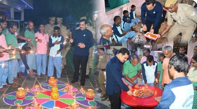 वाराणसी: पुलिस कमिश्नर ने ‘अपना घर आश्रम’ में प्रभुजनों संग मनाई दीपावली