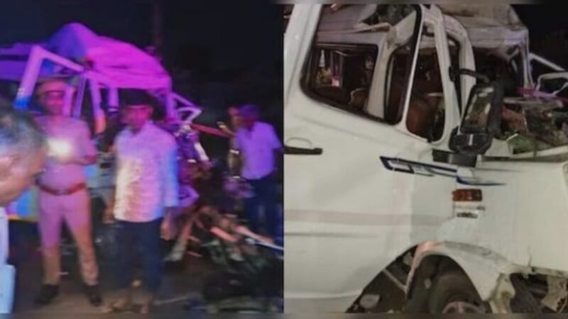 जोधपुर : टैंपो ट्रैवलर की ट्रेलर से टक्कर, 15 की मौत, दो घायल