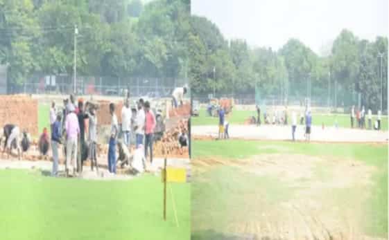 प्रधानमंत्री मोदी के दौरे की तैयारियां युद्धस्तर पर बाबतपुर से बरेका तक चमकाया जा रहा मार्ग