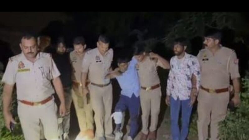 हापुड़: गोकशी तस्करों से मुठभेड़ में 50 हजार का इनामी बदमाश हसीन ढेर