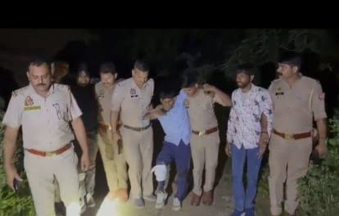 हापुड़: गोकशी तस्करों से मुठभेड़ में 50 हजार का इनामी बदमाश हसीन ढेर