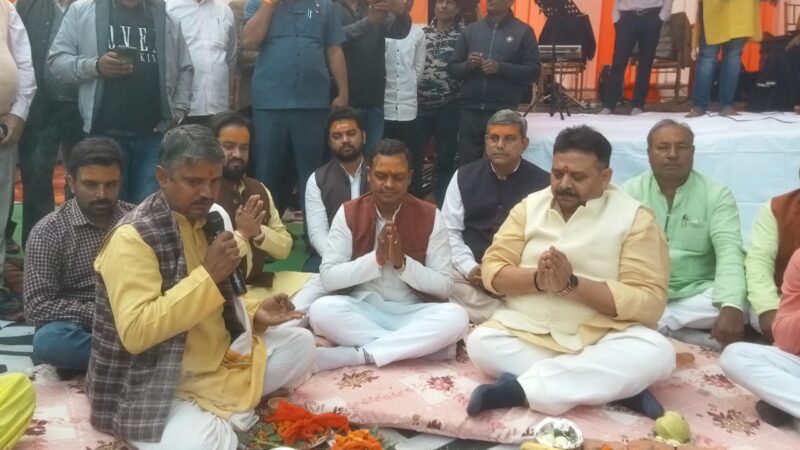 गंगापुर में उपनिबंधक कार्यालय के नवीन भवन का भूमि पूजन