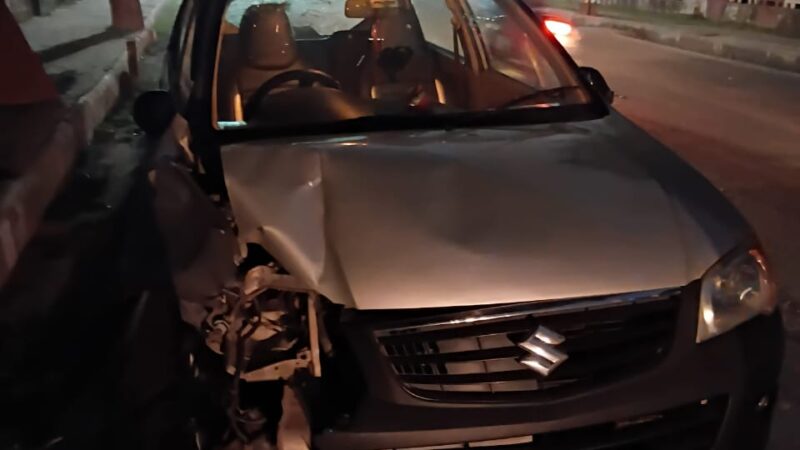 छावनी में एक ही दिन दो सड़क हादसे, एक की मौत, चार घायल