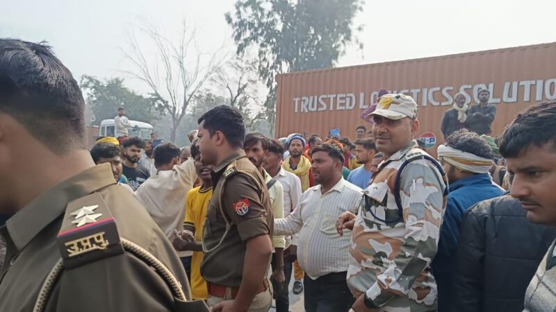 डंपर की चपेट में आने से मजदूर की मौत