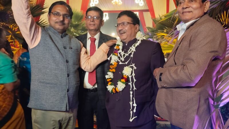 वाराणसी आगमन पर सच्चिदानंद राय का भव्य स्वागत