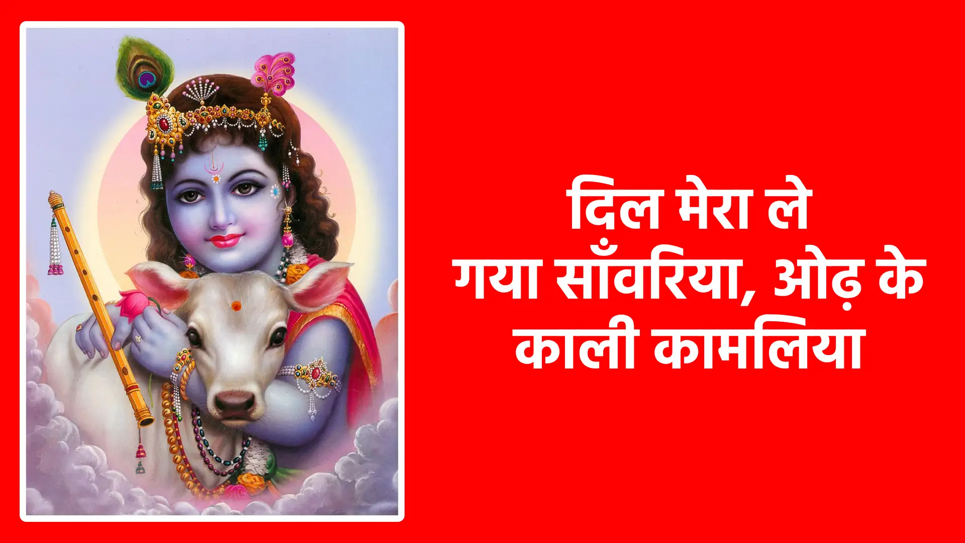 दिल मेरा ले गया साँवरिया, ओढ़ के काली कामलिया