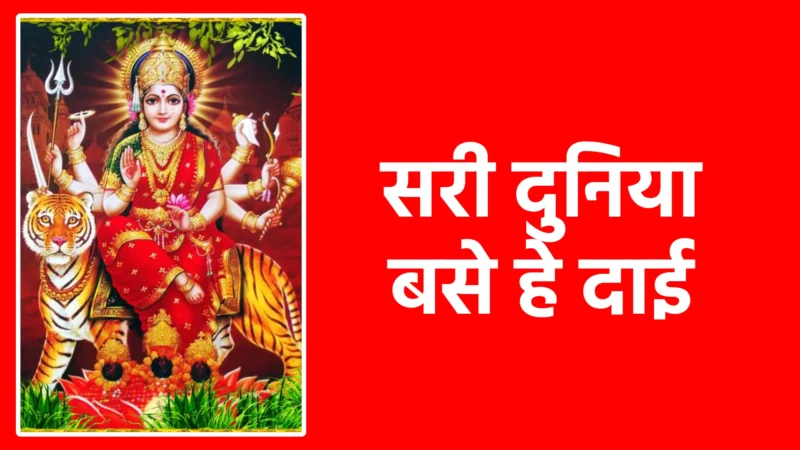 सरी दुनिया बसे हे दाई | माँ शक्ति का सर्वव्यापी स्वरूप और कृपा