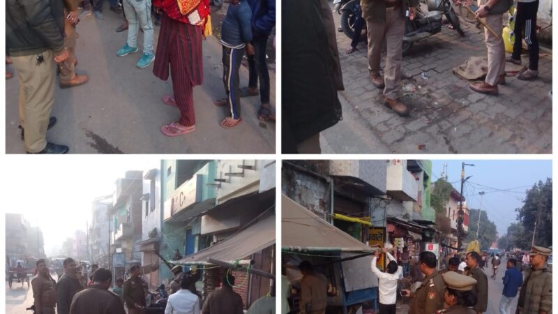 अतिक्रमण करने वाले दर्जनों दुकानदारों का चालान