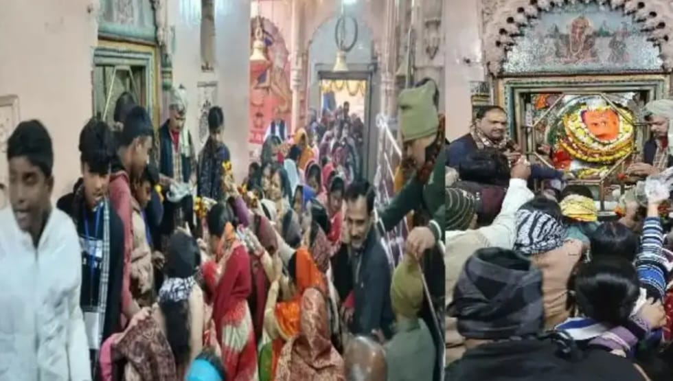 संकष्टी चतुर्थी पर बड़ा गणेश मंदिर में श्रद्धालुओं की भारी भीड़