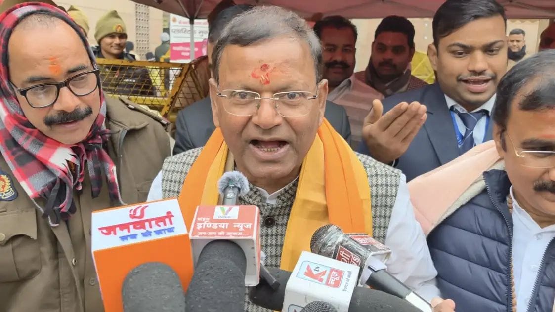 भाजपा प्रदेश अध्यक्ष ने काशी विश्वनाथ मंदिर में किए दर्शन-पूजन