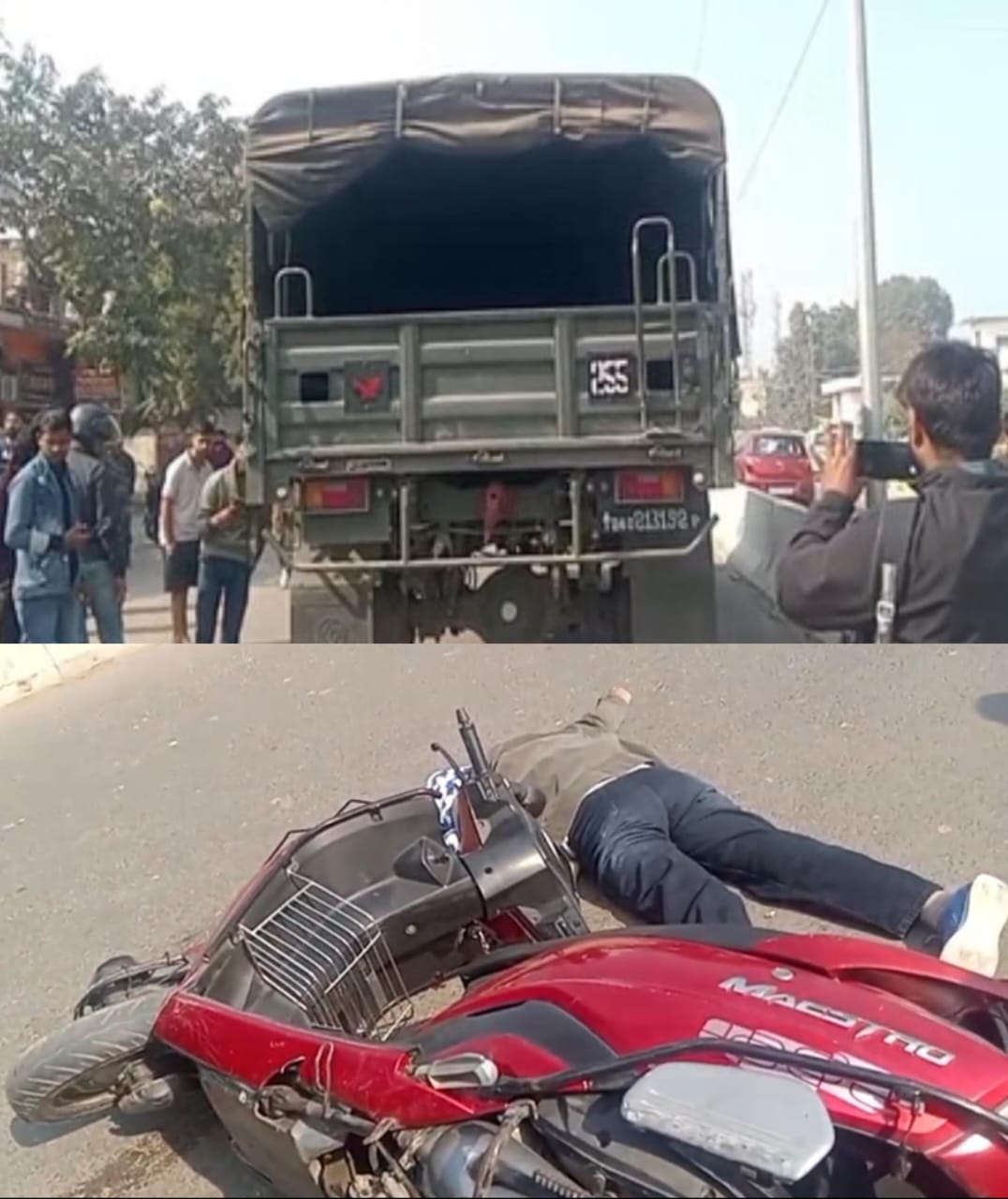 प्रयागराज : आर्मी ट्रक ने स्कूटी सवार युवती को कुचला, मौके पर ही मौत