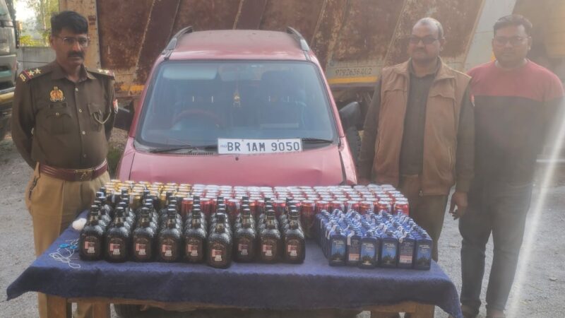 दुद्धी पुलिस की बड़ी कार्रवाई, अवैध शराब तस्करी पर करारा प्रहार