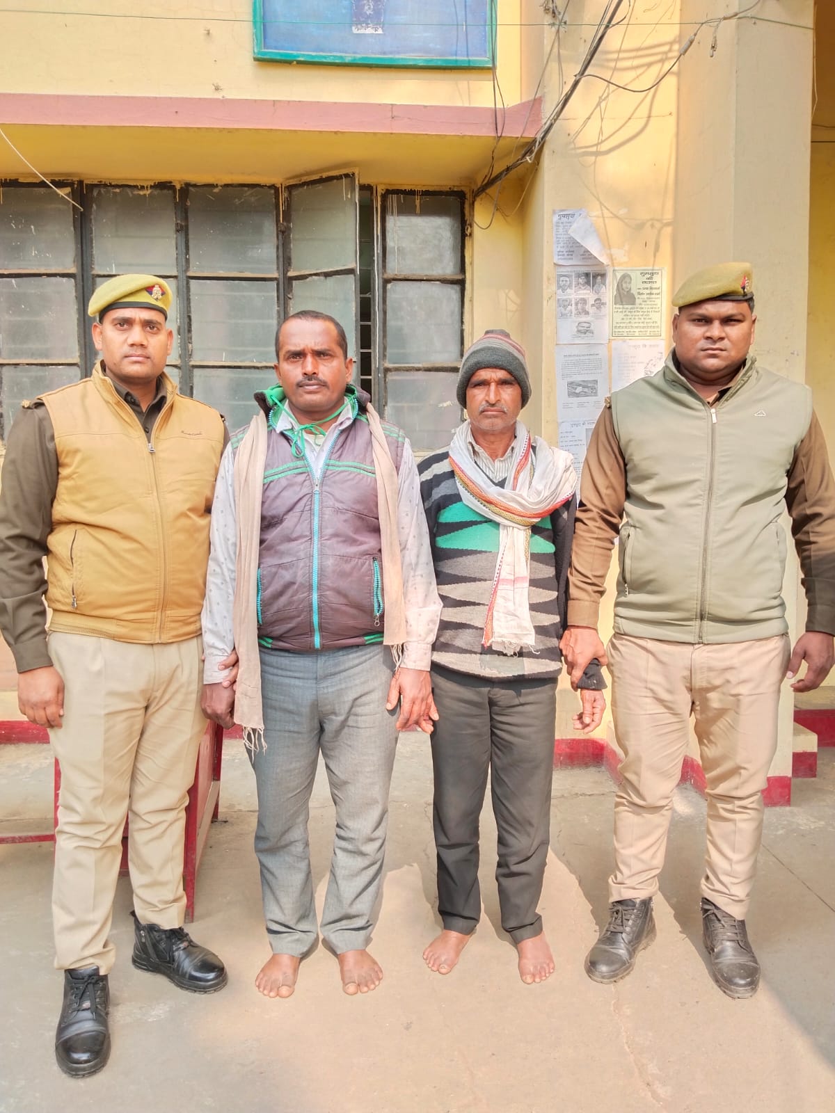 विण्ढमगंज पुलिस ने अवैध गोवंश तस्करी का किया भंडाफोड़, नौ गोवंश समेत दो तस्कर गिरफ्तार