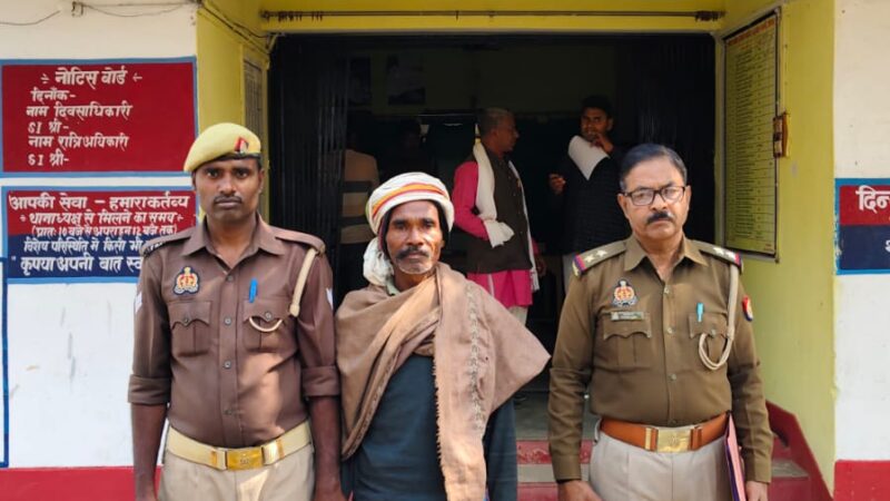 बभनी पुलिस ने गोवध व पशु क्रूरता के मामले में एक व्यक्ति को पकड़ा