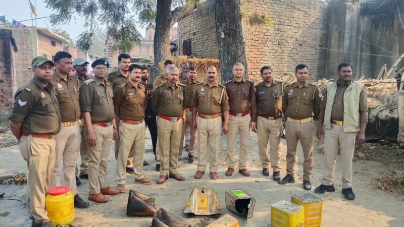 चौबेपुर में अवैध शराब के खिलाफ बड़ी कार्रवाई: एक महिला गिरफ्तार, भारी मात्रा में सामान नष्ट