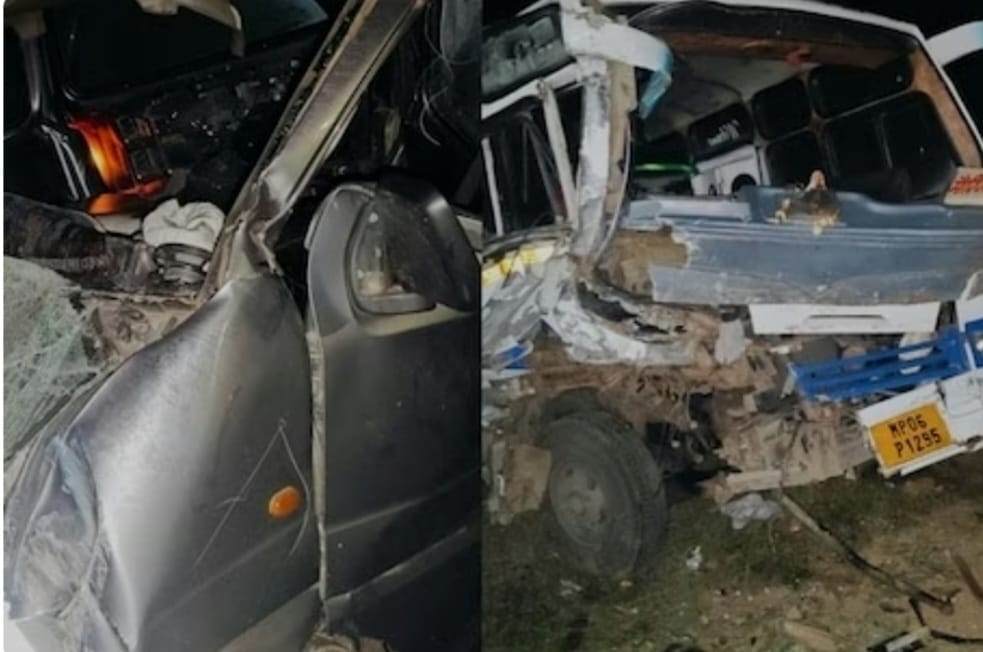 भिंड-ग्वालियर हाईवे पर बारात से लौट रही बस ने ईको कार को मारी टक्कर, 5 की मौत, 7 गंभीर