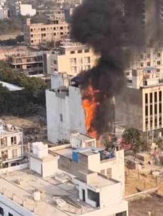 उद्घाटन के दिन ही वृंदावन के सिद्धि विनायक होटल में लगी भीषण आग