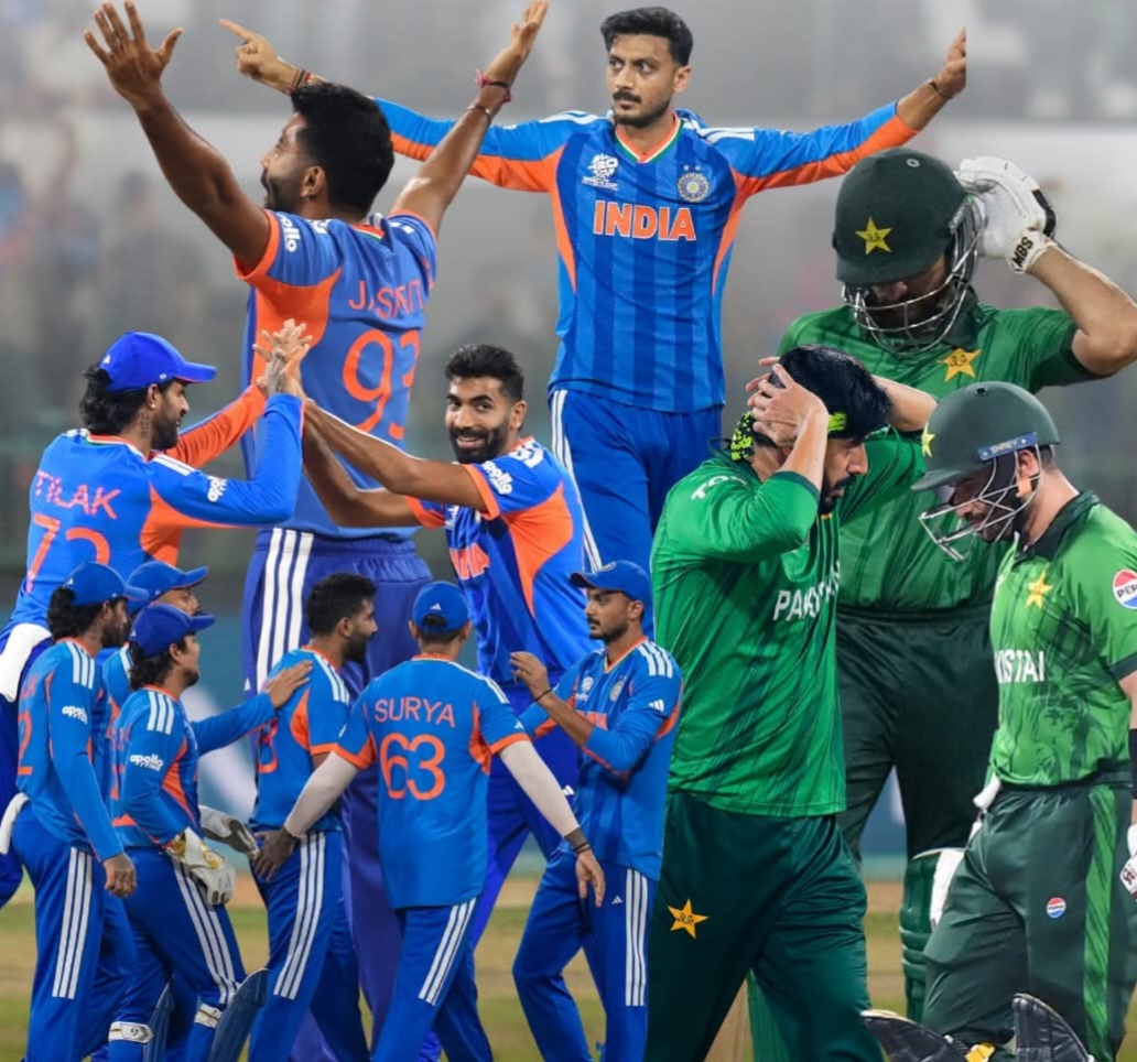 टी-20 वर्ल्ड कप: भारत की पाकिस्तान पर सबसे बड़ी जीत, 61 रन से हराकर सुपर-8 में बनाई जगह