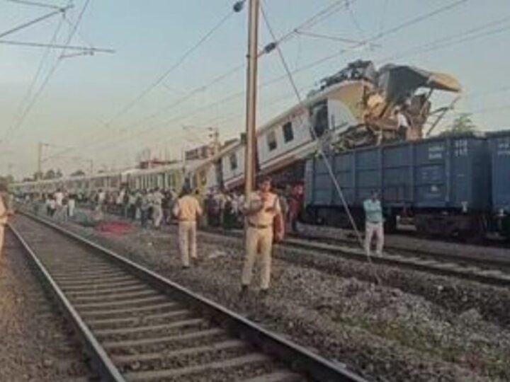 ट्रेन की चपेट में आकर पत्नी और बेटी की मौत