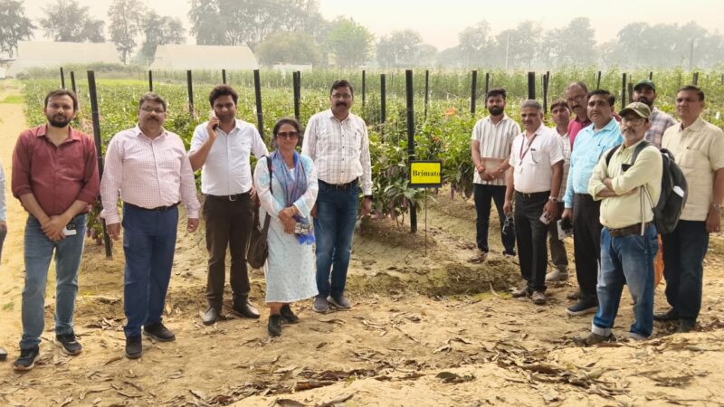 त्रिपुरा के पत्रकारों ने वाराणसी में आईआईवीआर का दौरा कर समझी सब्जी उत्पादन की नई संभावनाएं
