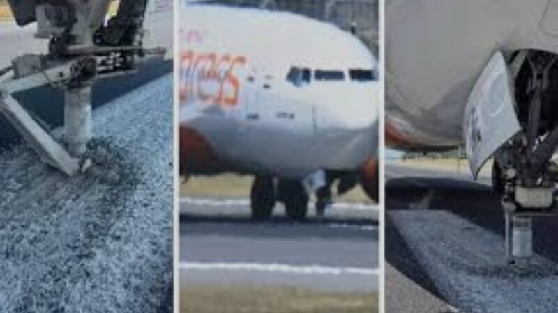 हार्ड लैंडिंग से नोज व्हील टूटा, 133 यात्री सुरक्षित