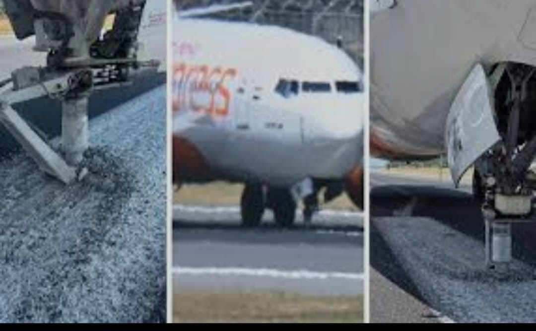 हार्ड लैंडिंग से नोज व्हील टूटा, 133 यात्री सुरक्षित